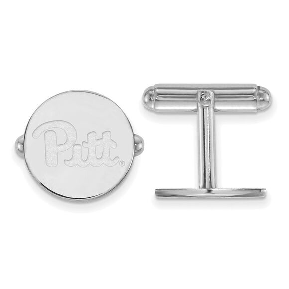 Sterling Silver University of Pittsburgh Cuff Links